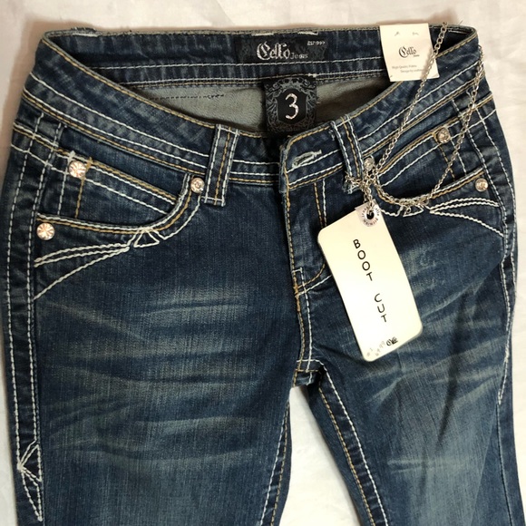 Cello new denim boot cut jeans Size 3 - Picture 3 of 7